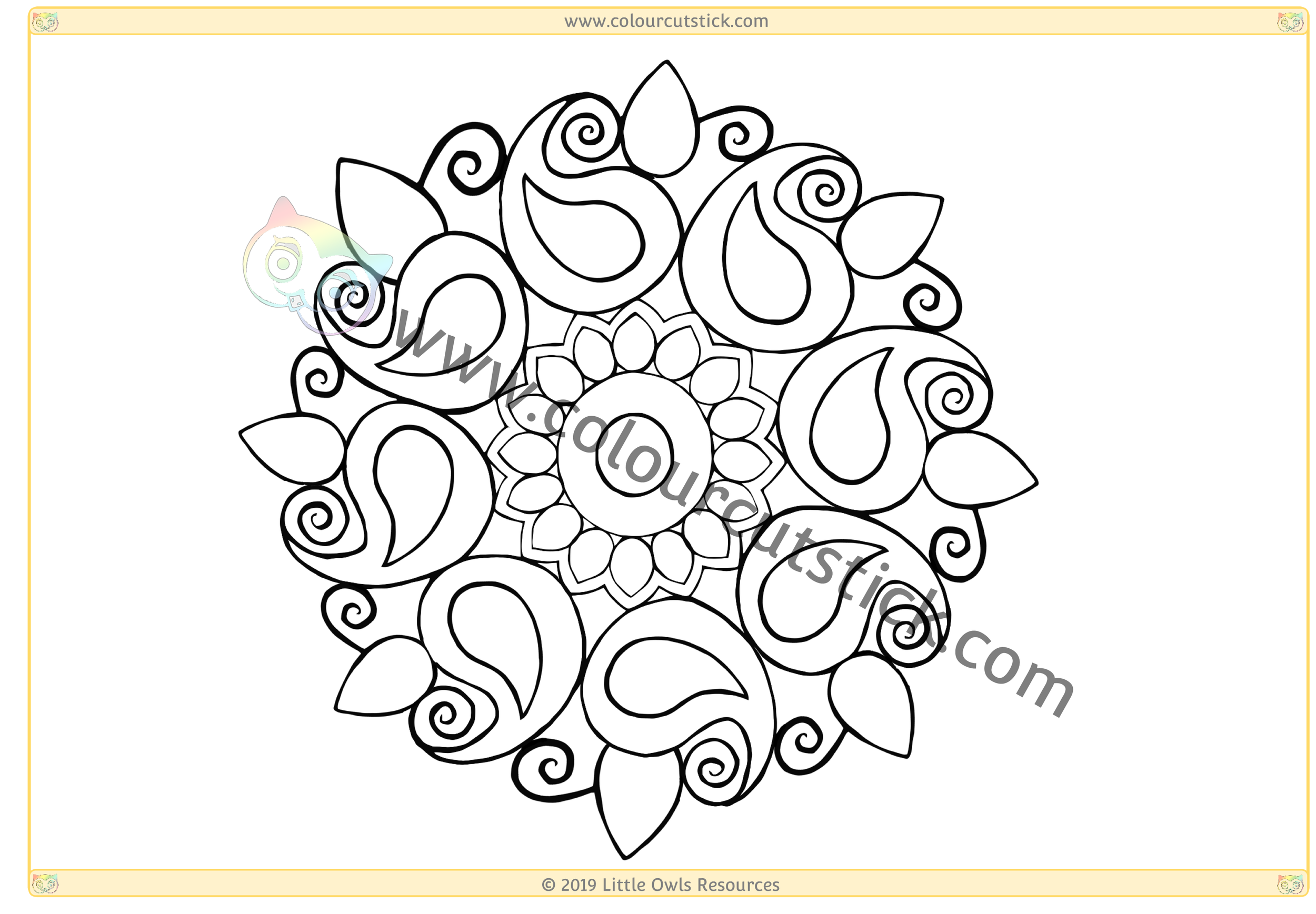 FREE Diwali Colouring Coloring Pages For Children Kids Toddlers Preschoolers Early Years Colour Cut Stick FREE Colouring Activities