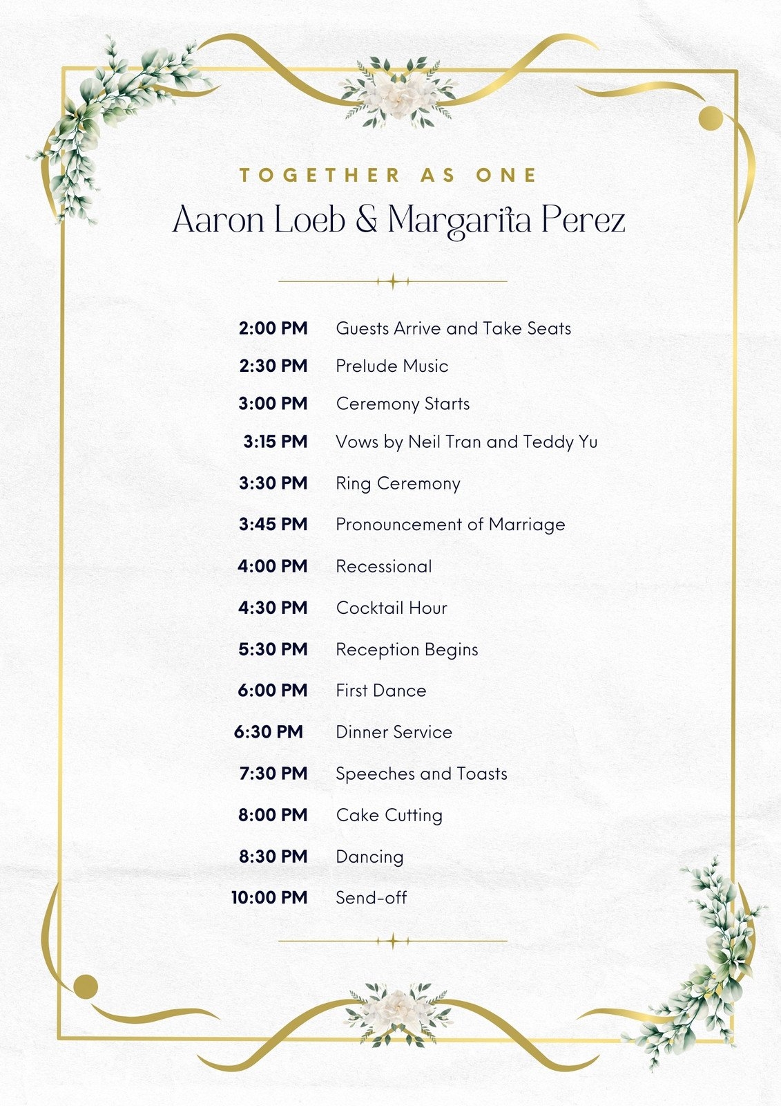 Free Editable And Printable Event Program Templates Canva