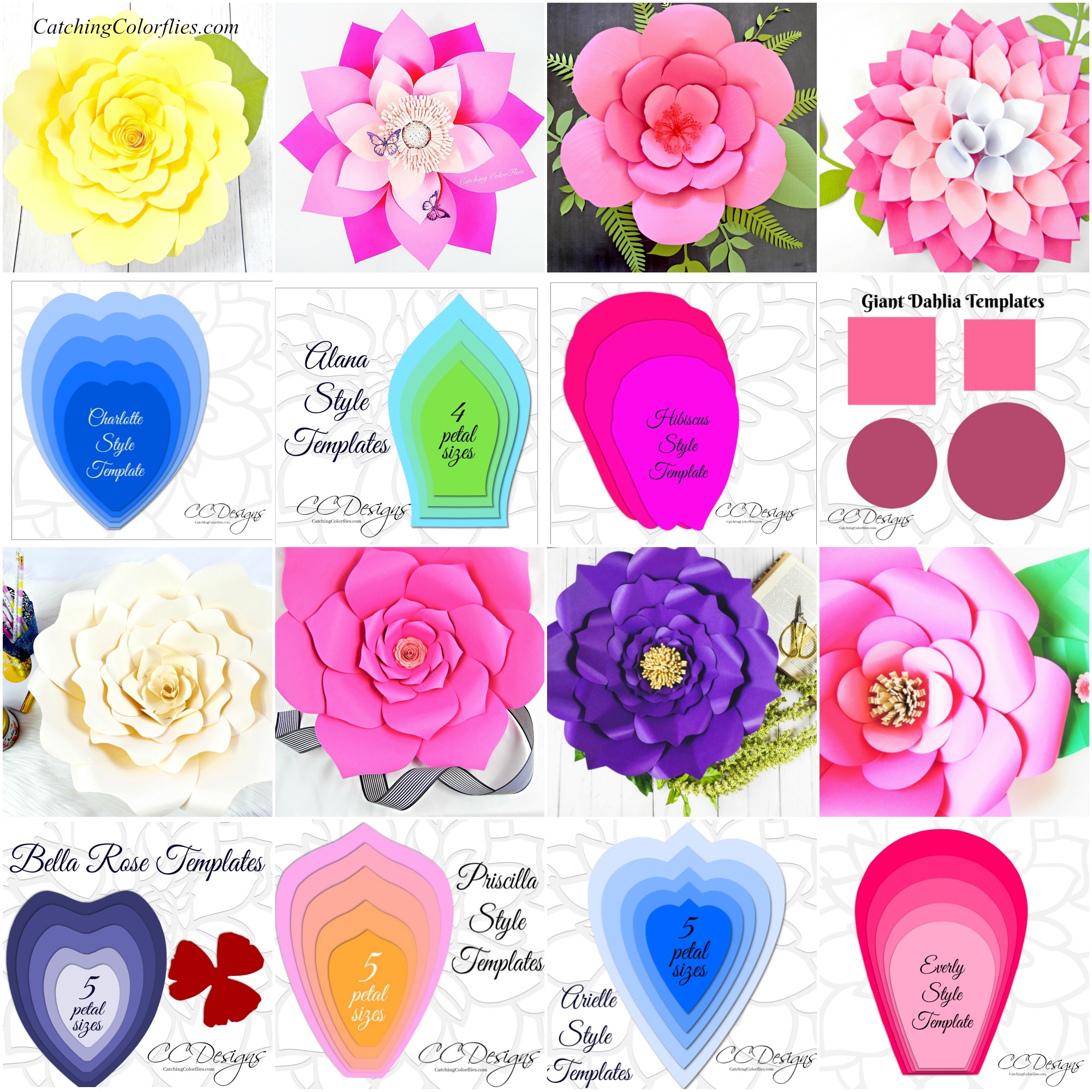 Free Giant Paper Flower Template The Art Of Giant Paper Flowers 