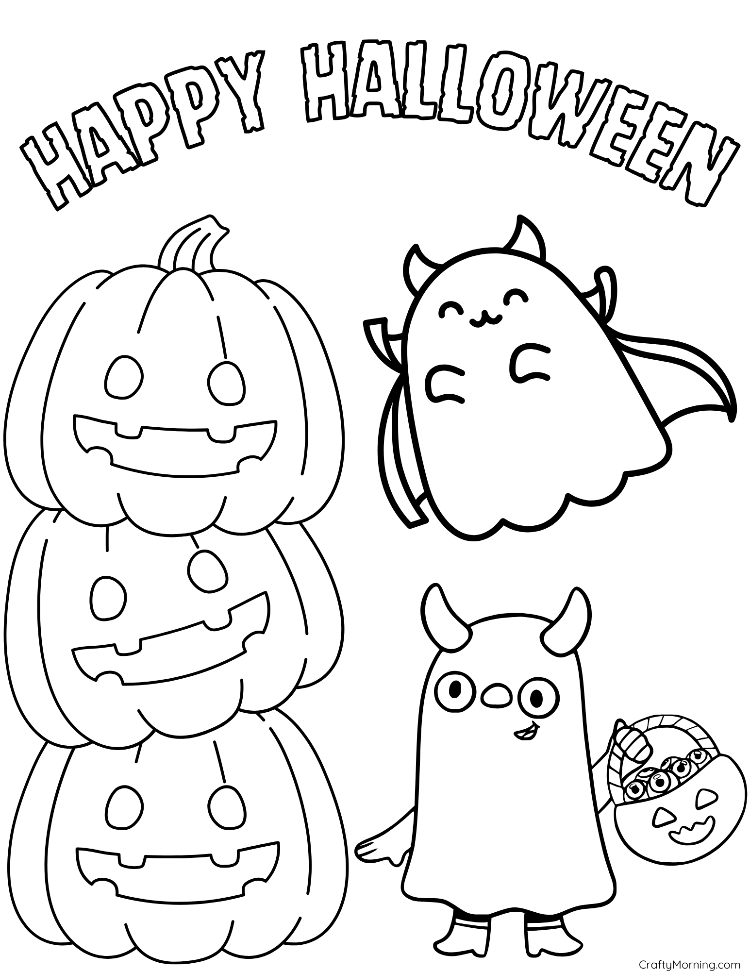 Coloring Pages For Halloween Printable