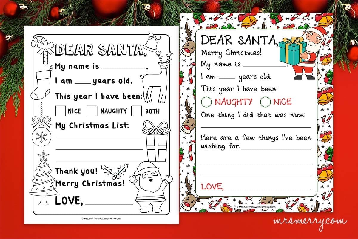 Printable Letter To Santa Stationary