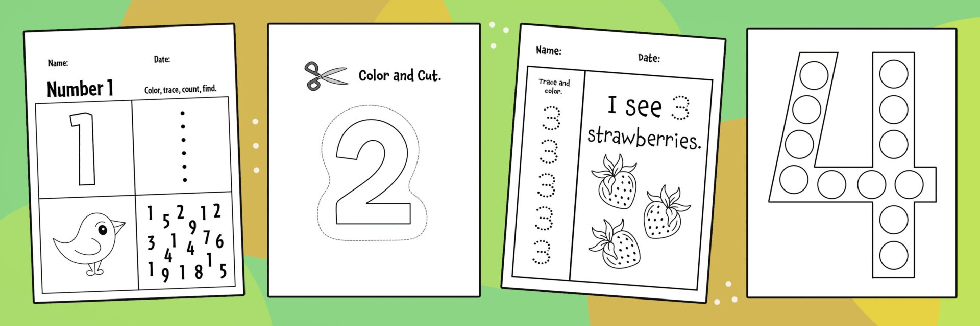Free Number Printables For Preschool