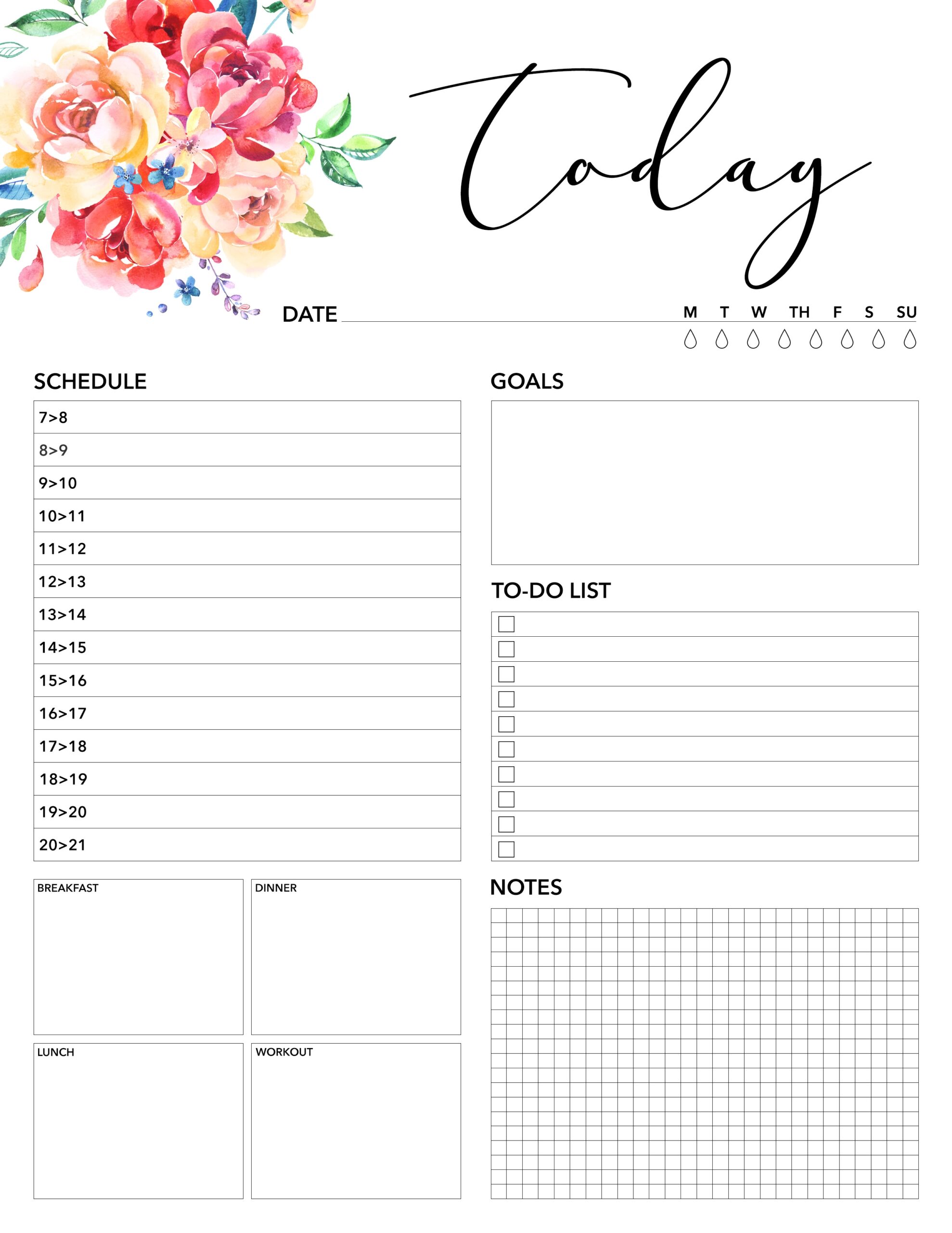 Free Printable 2025 Daily Planner Pages