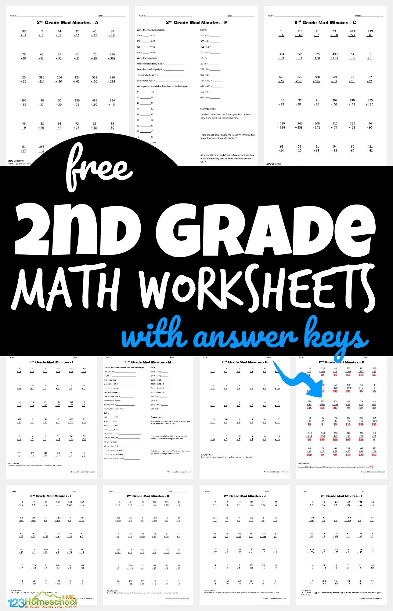 Printable Math Pages For 2Nd Grade