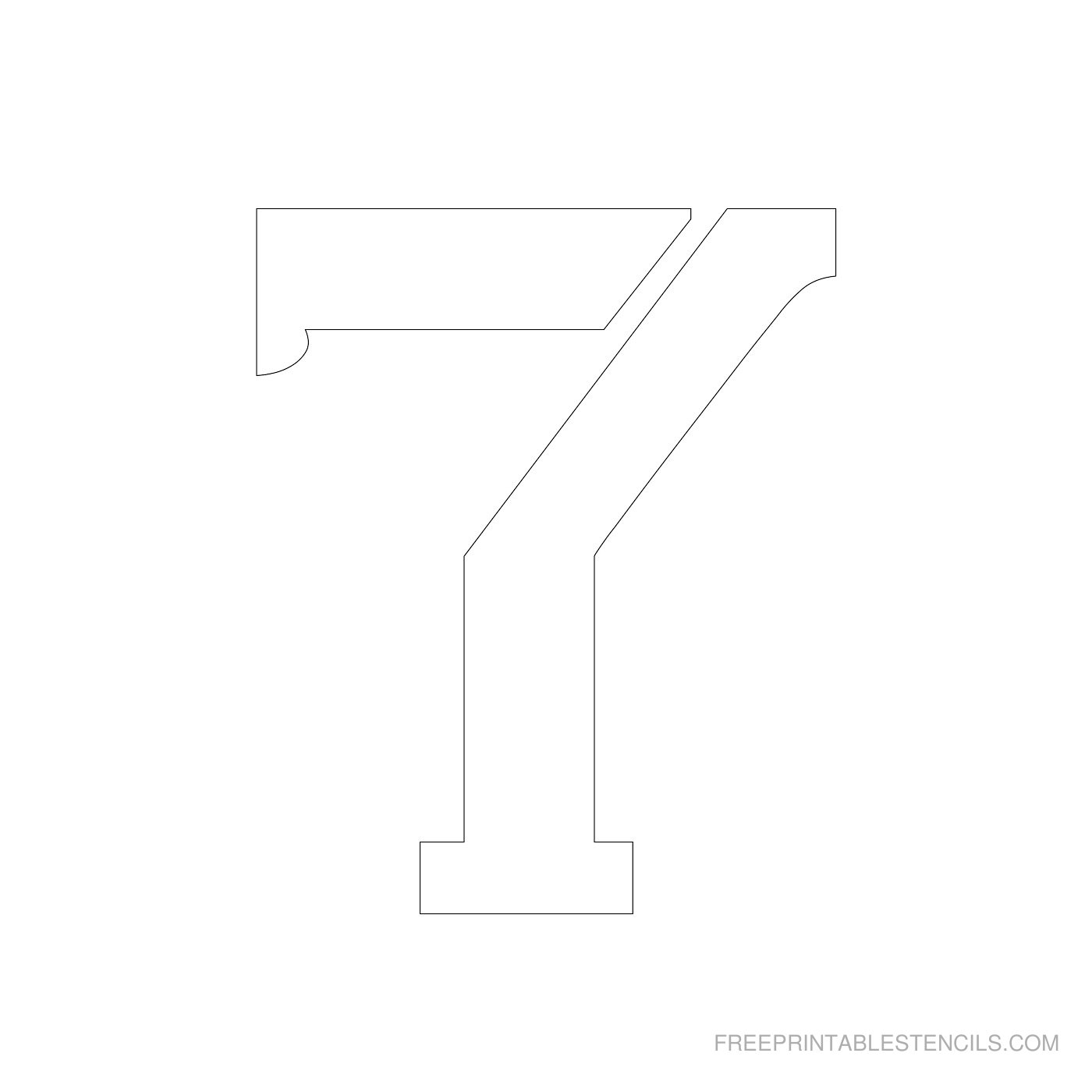 Free Printable 4 Inch Numbers
