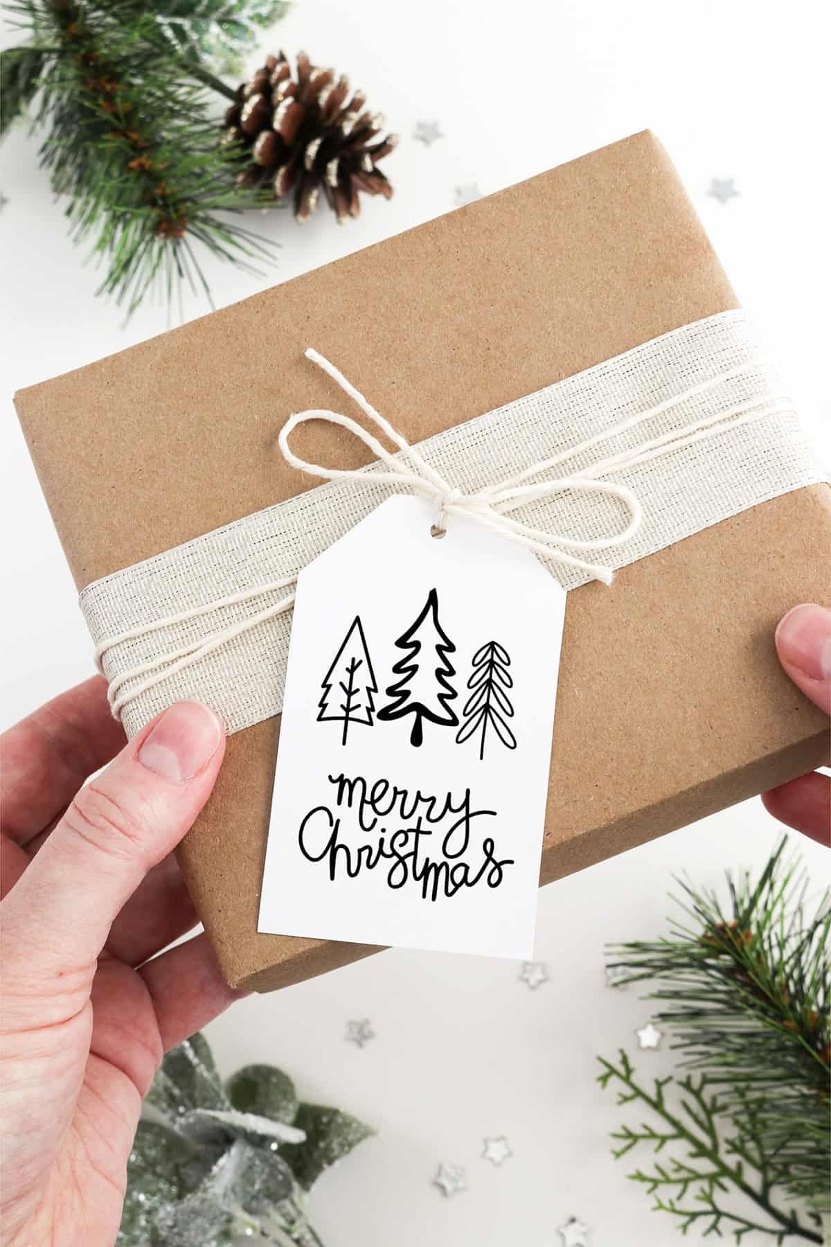Free Printable Black And White Christmas Gift Tags Aubree Originals