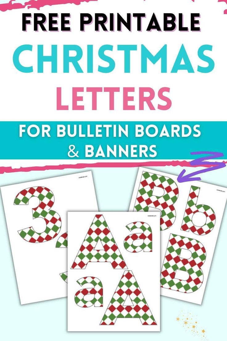 Free Printable Christmas Bulletin Board Letters