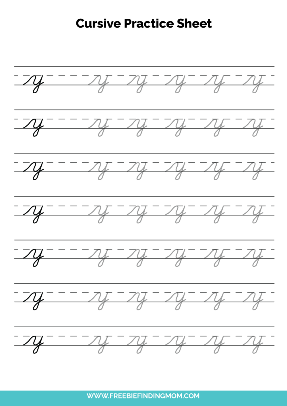 DNealian Cursive Handwriting Worksheets Printable