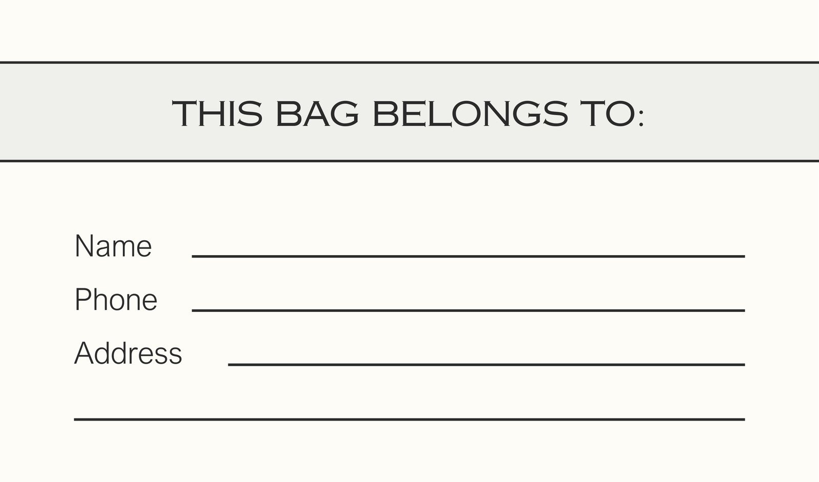 Free Printable Customizable Luggage Tag Templates Canva Worksheets Library