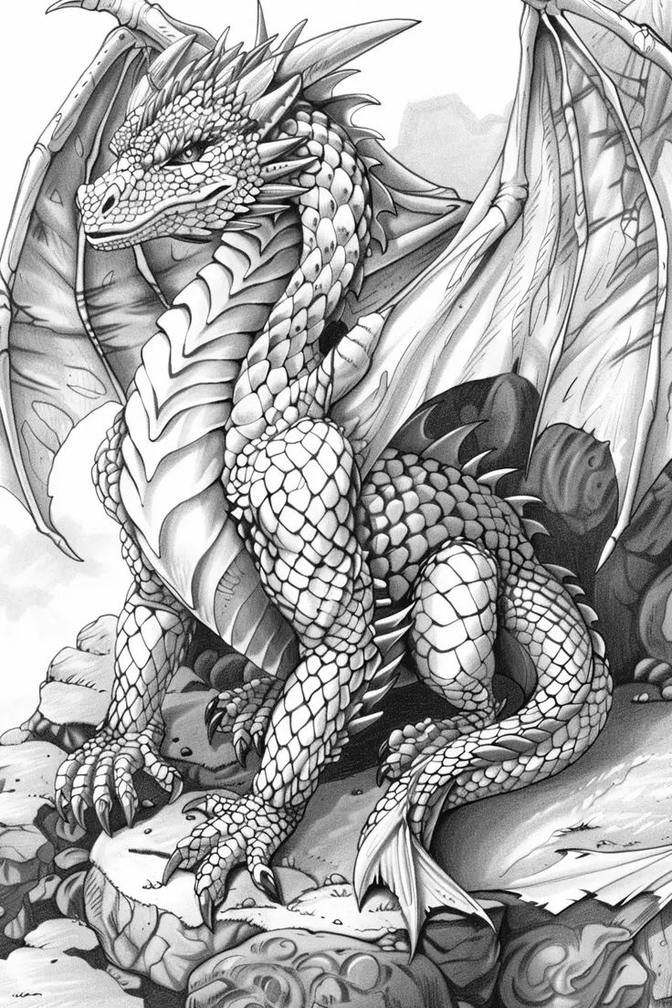 Free Printable Coloring Pages Dragons