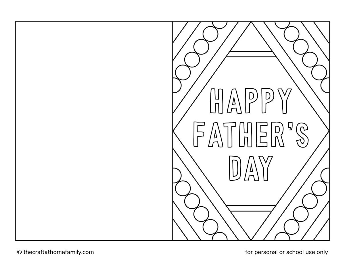 Free Printable Fathers Day Card For Toddlers