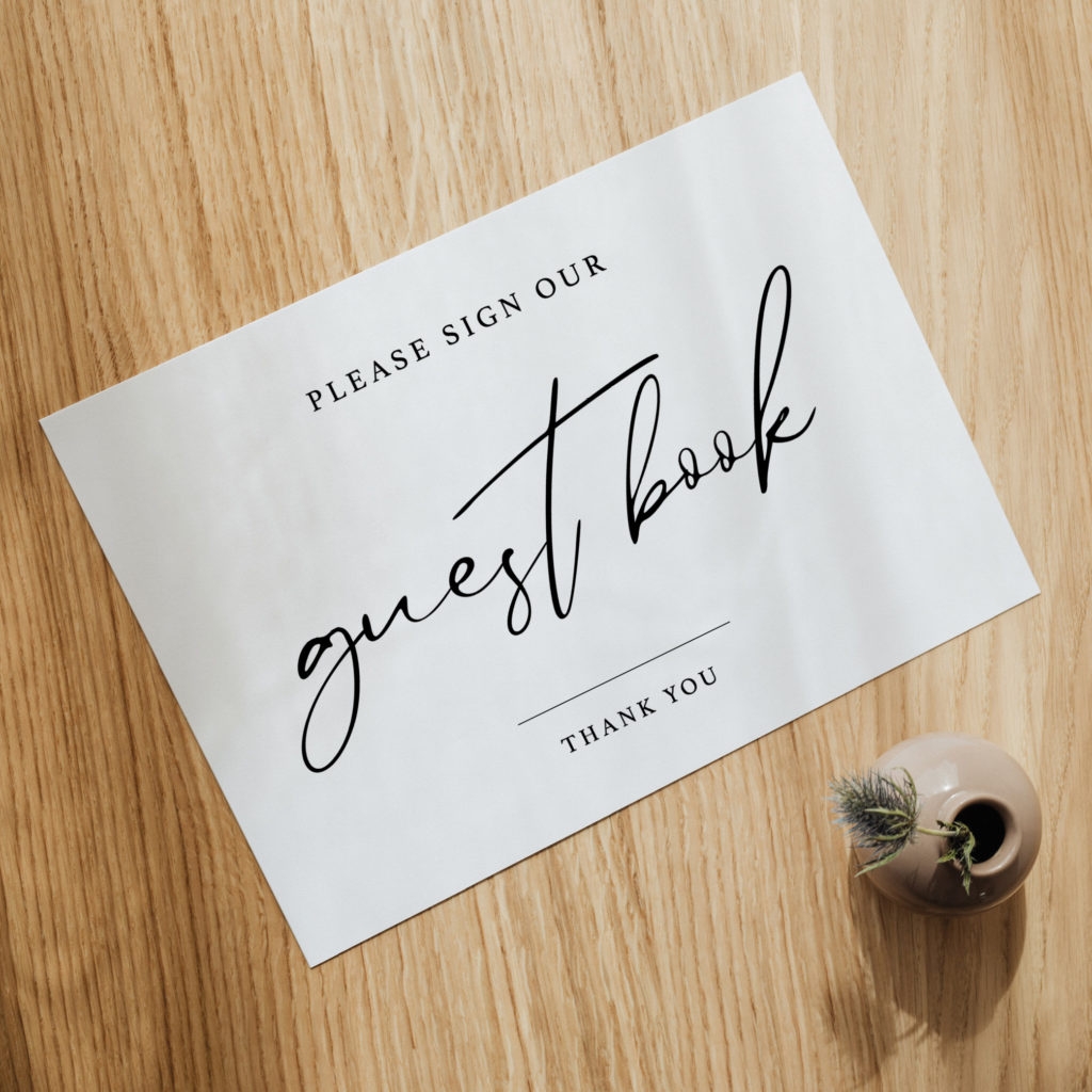 Free Printable Guest Book Signs For Weddings