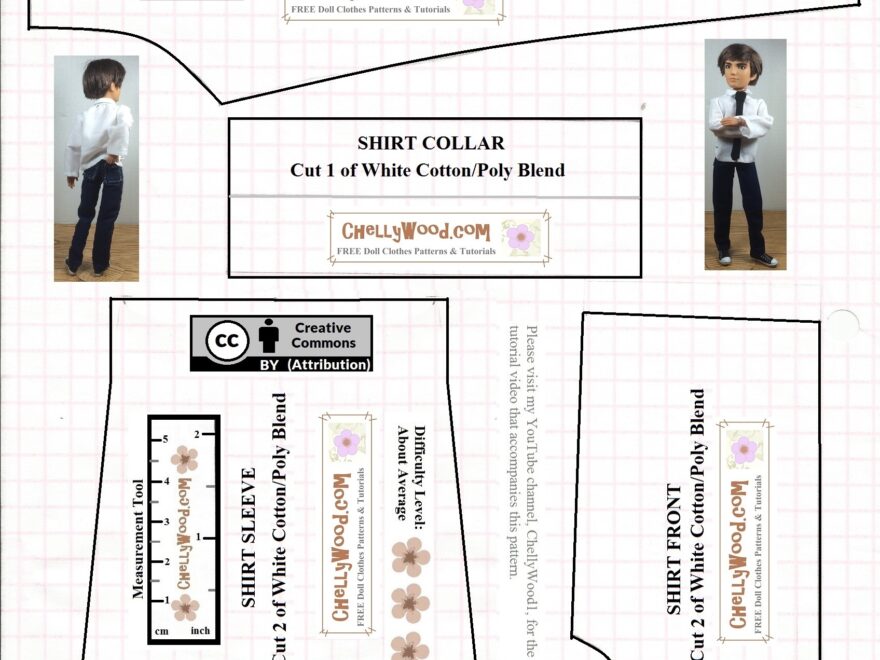 Free Printable Ken dolls Clothes sewing patterns ChellyWood Free Doll Clothes Patterns