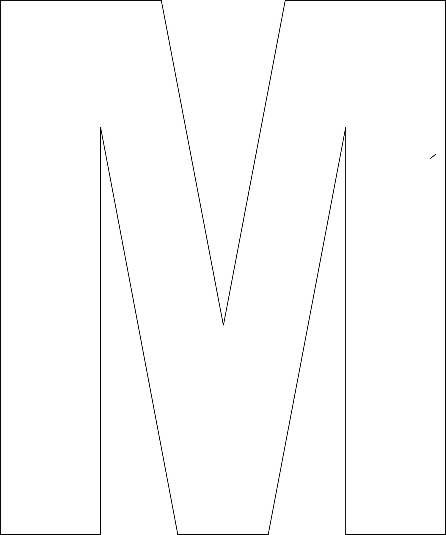 Free Printable Upper Case Alphabet Template