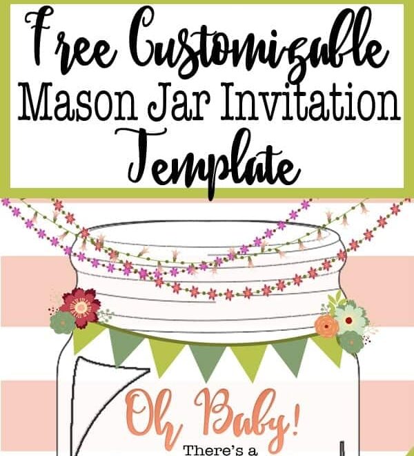 Free Printable Mason Jar Invitation The Pinning Mama