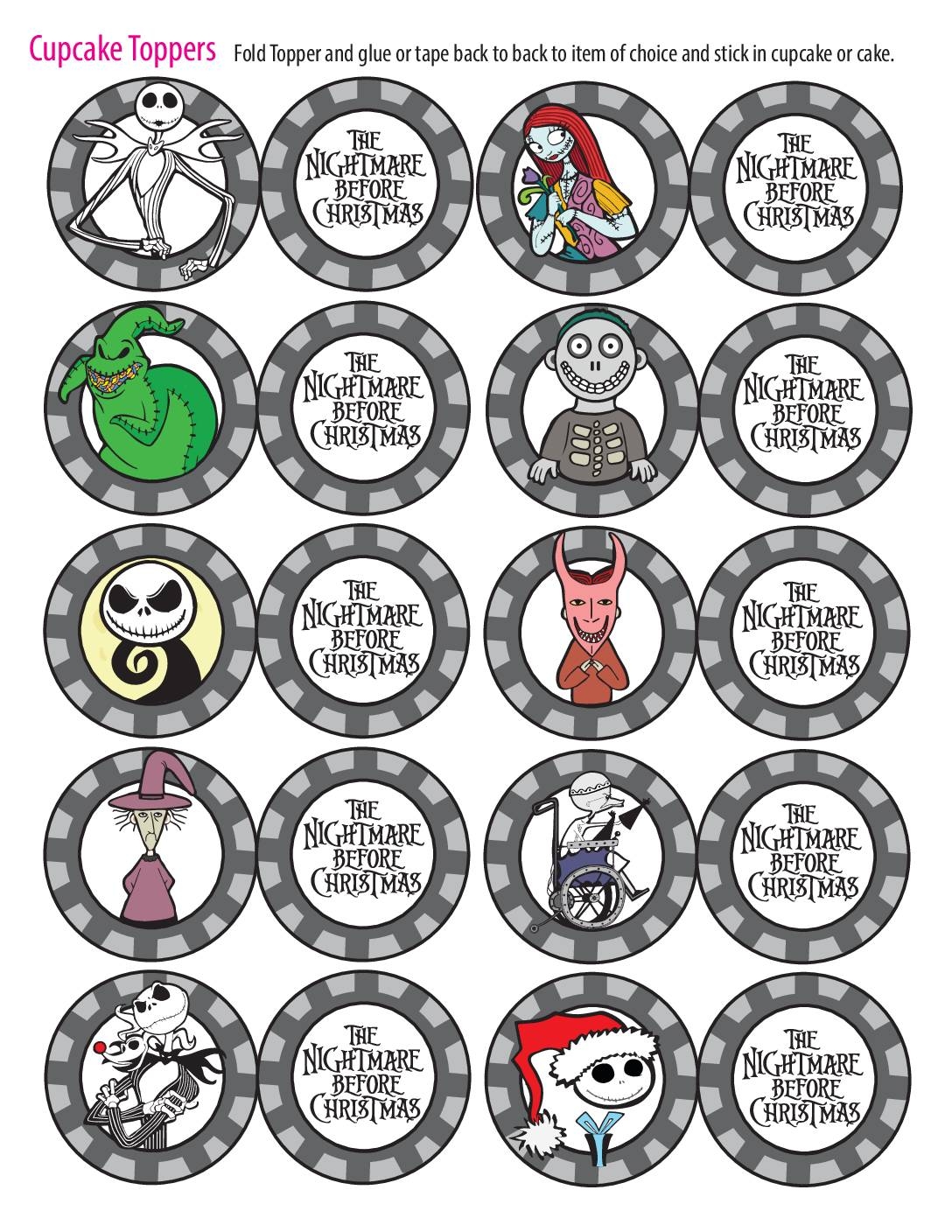 Free Printable Nightmare Before Christmas The Coloring Pages And More Lil Shannie
