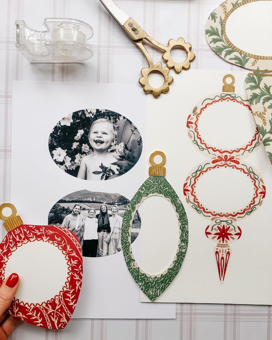 Free Printable Photo Ornament Frames A Simple Heartfelt DIY For The Holidays Watercolour Heart