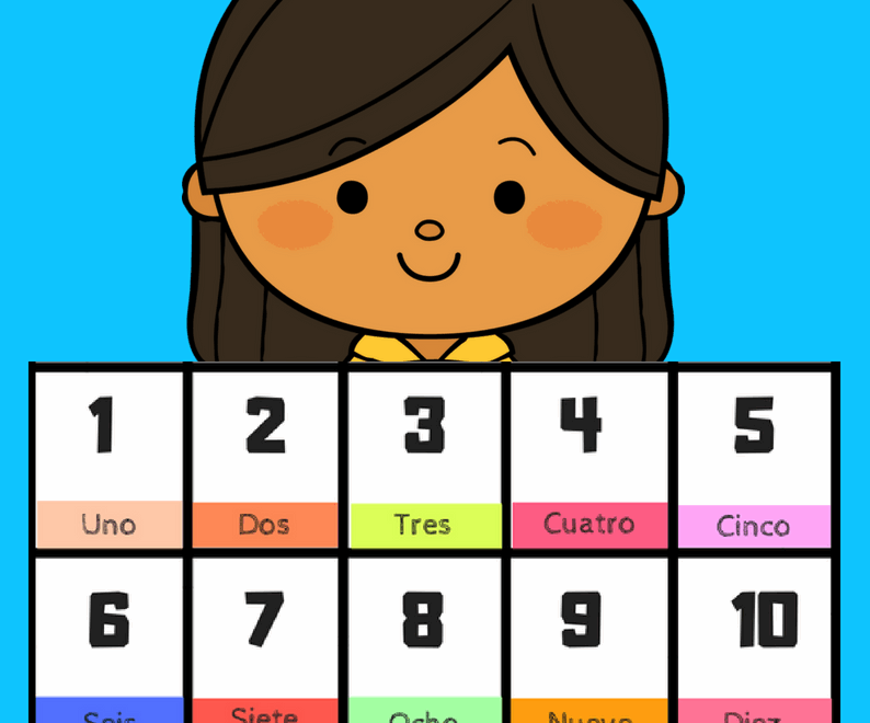 FREE Printable Spanish Flashcards Numbers 1 30