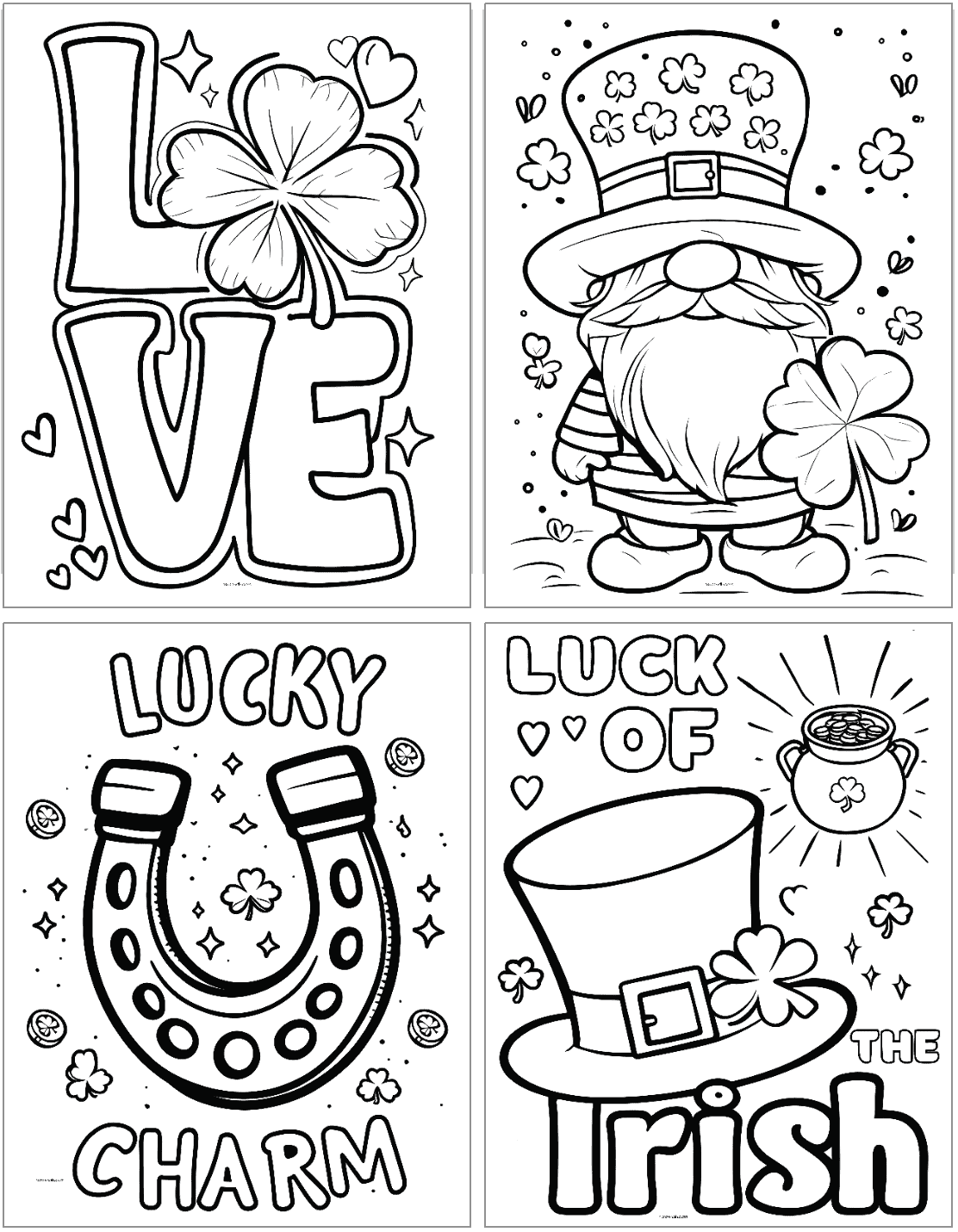 St PatrickS Day Coloring Pages Printable