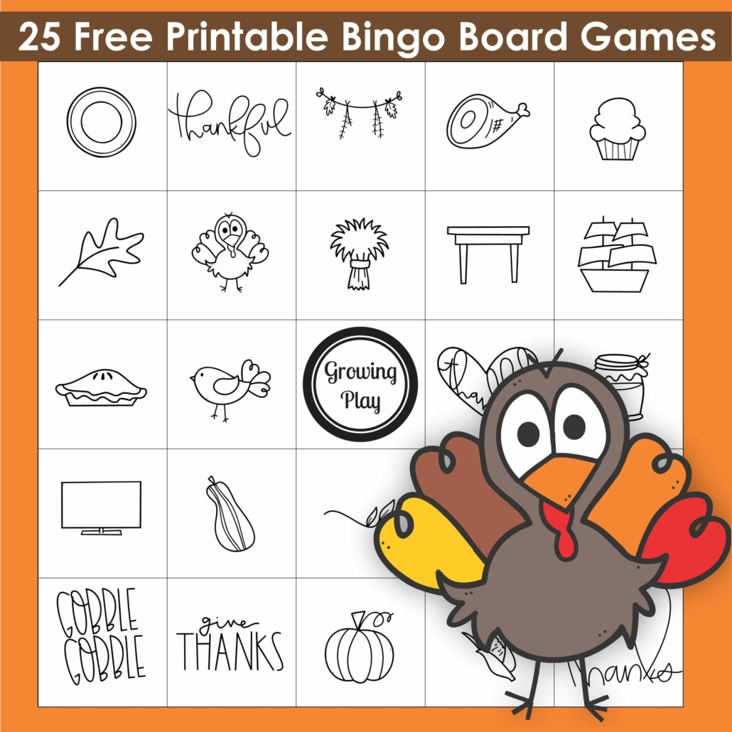 Free Printable Thanksgiving Bingo Cards For Large Groups