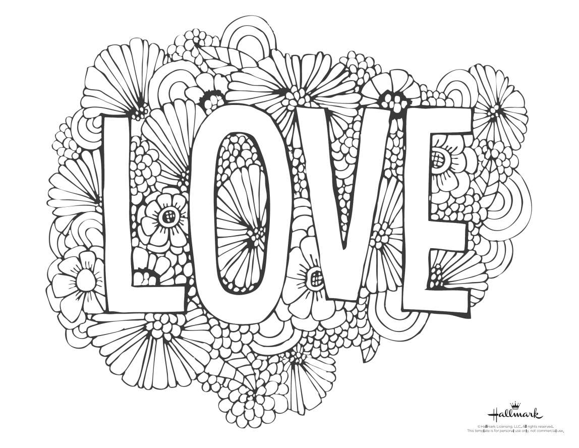 Free Printable ValentineS Day Color Sheets