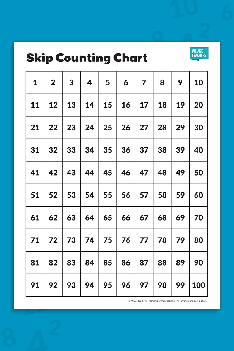 Free Printables Skip Counting 2S-15S