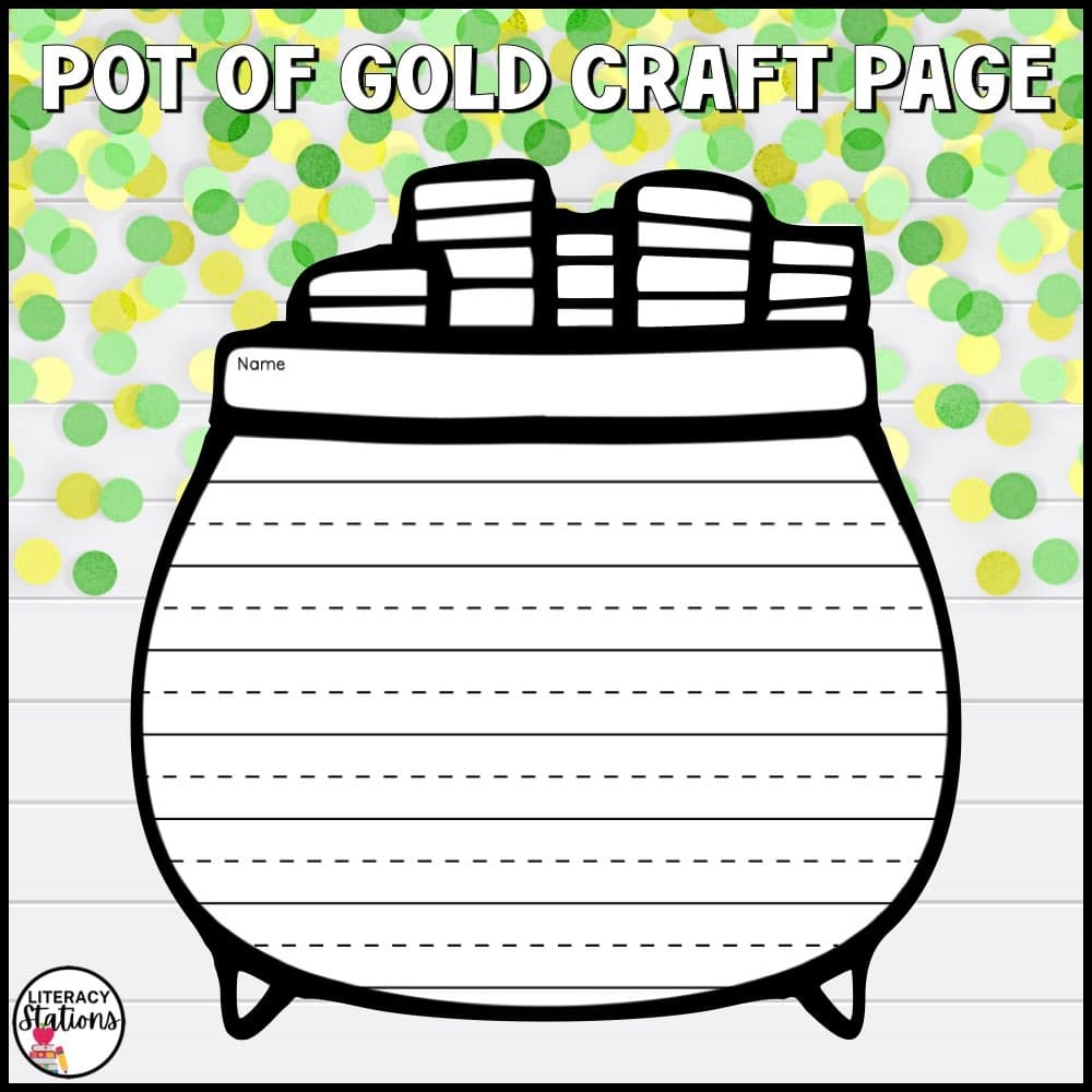 Free St Patrick s Day Writing Paper Literacy Stations
