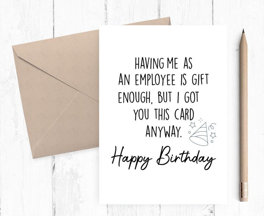 Funny Happy Birthday Boss Card Printable Only Boss Birthday Card From Me 5x7 PDF JPG Includes Printable Envelope Template Etsy Funny Happy Birthday Boss Card Printable Only Boss Birthday Card From Me 5x7 PDF JPG Includes Printable Envelope Template Etsy
