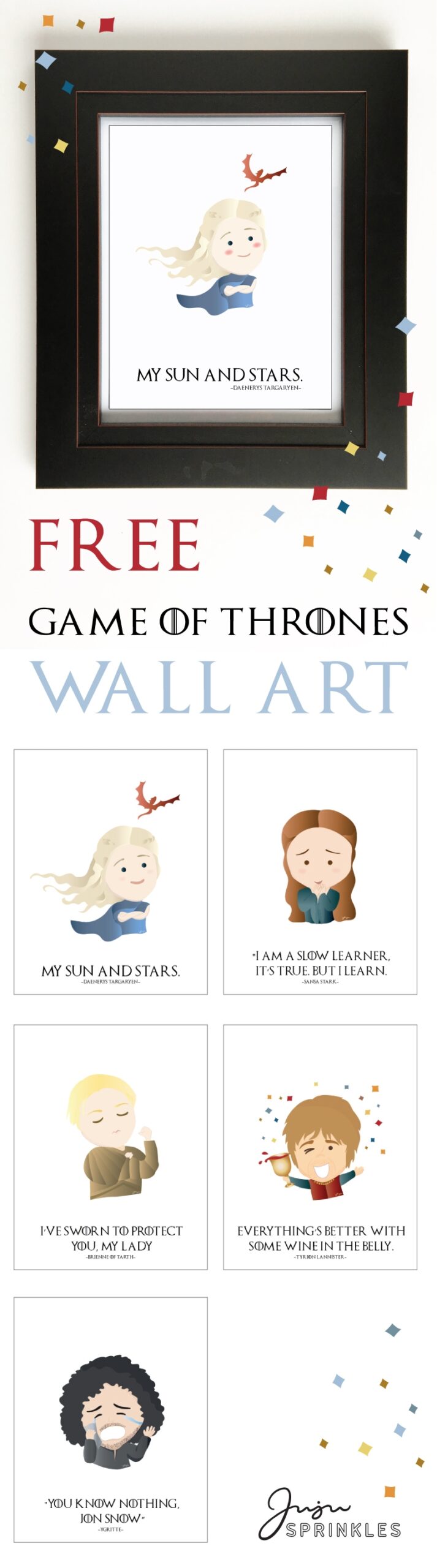 Printable Game Of Thrones Characters