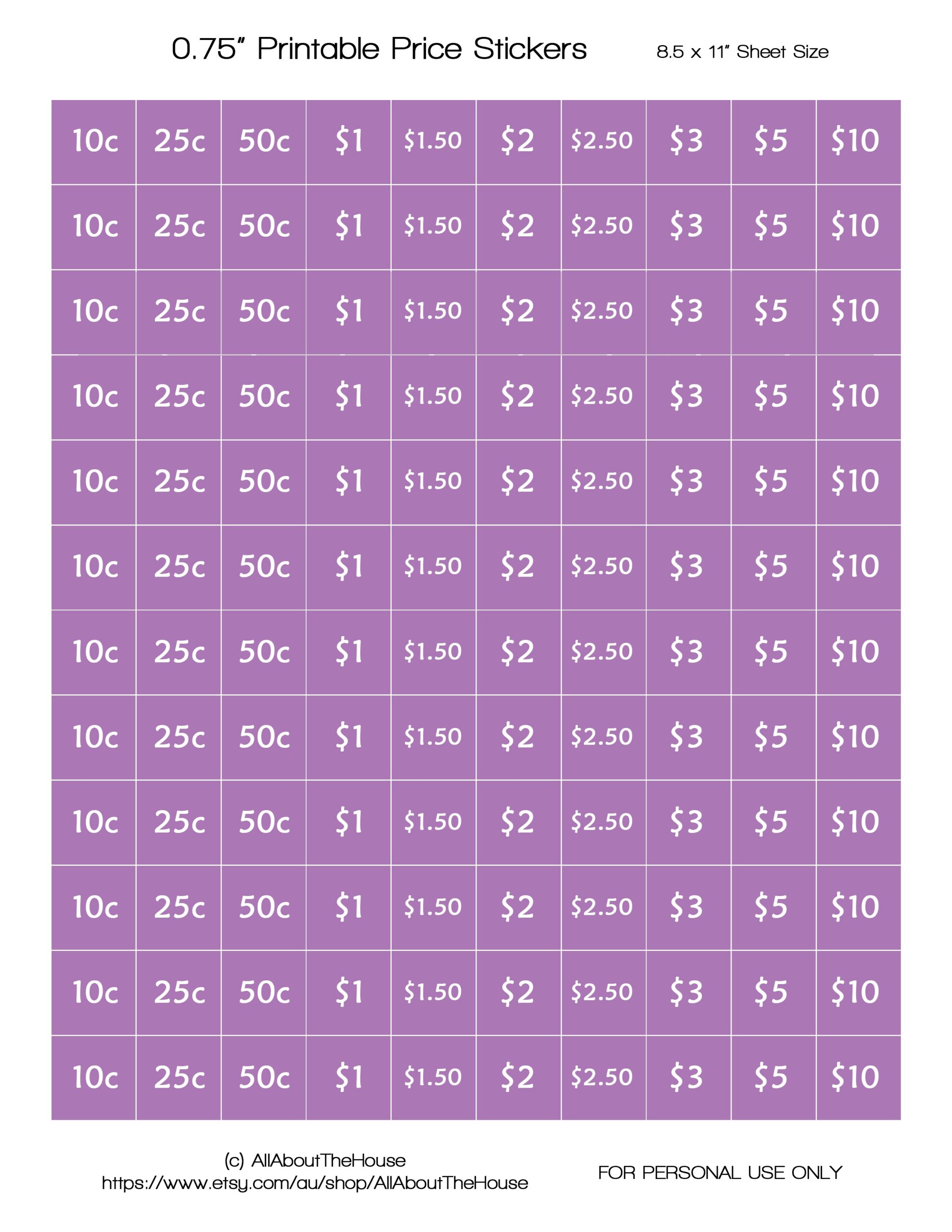 Garage Sale Planner AllAboutTheHouse Printables