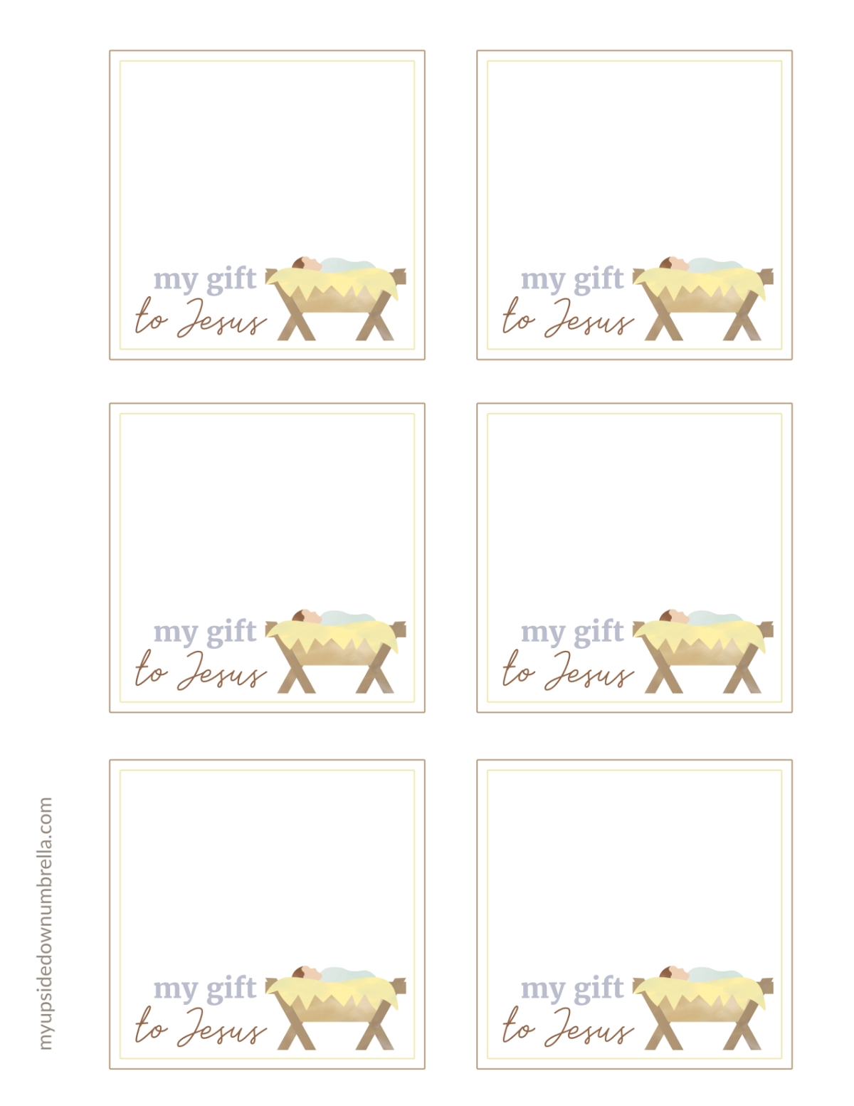 Free Printable Christmas Christ Centered Tags