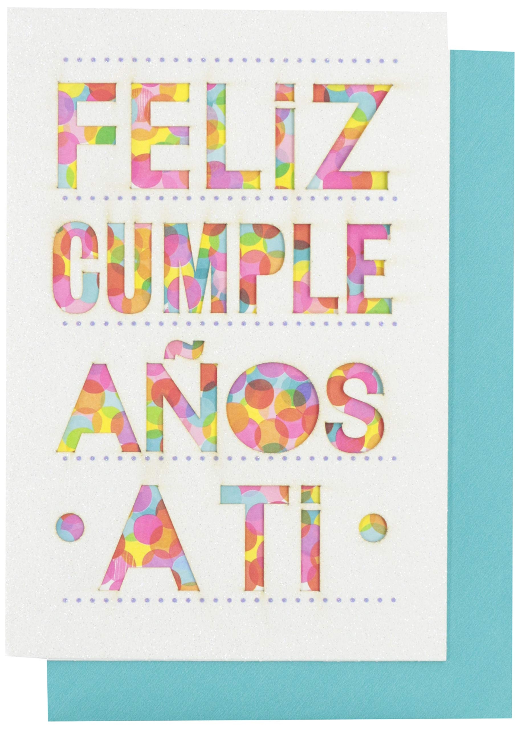 Hallmark Vida Spanish Birthday Card Tarjeta De Cumplea os Espa ola Feliz Cumplea os Amazon de Stationery Office Supplies