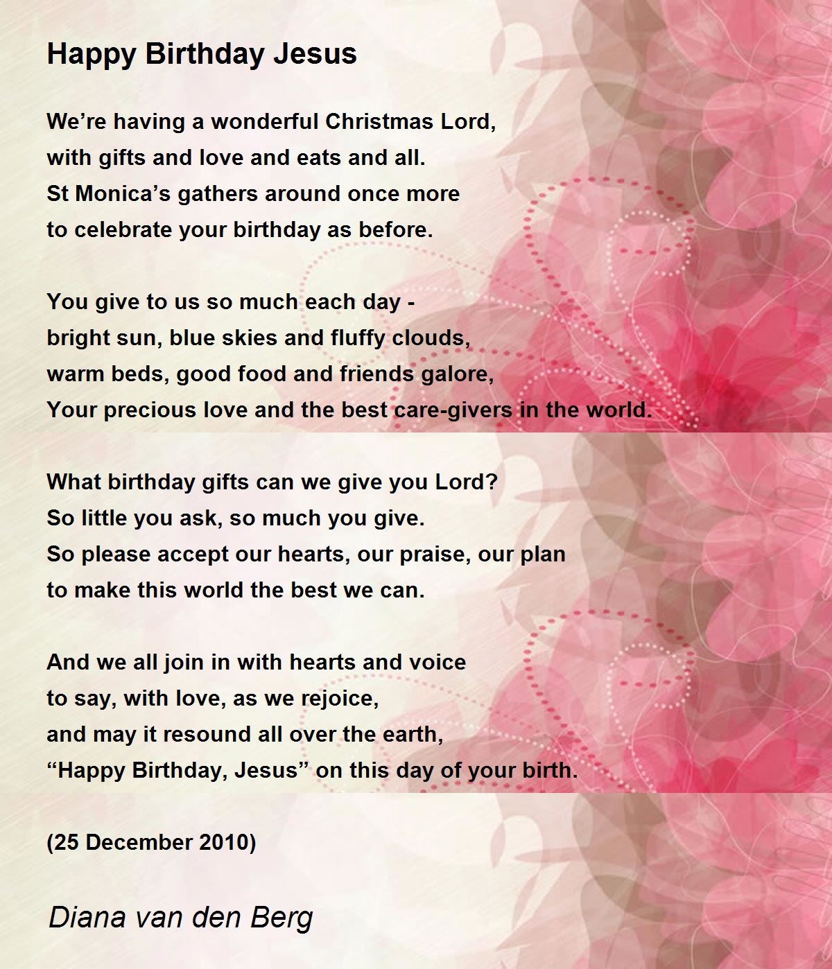 Happy Birthday Jesus Sheet Music Christmas Carol SHEETMUSIC Worksheets Library