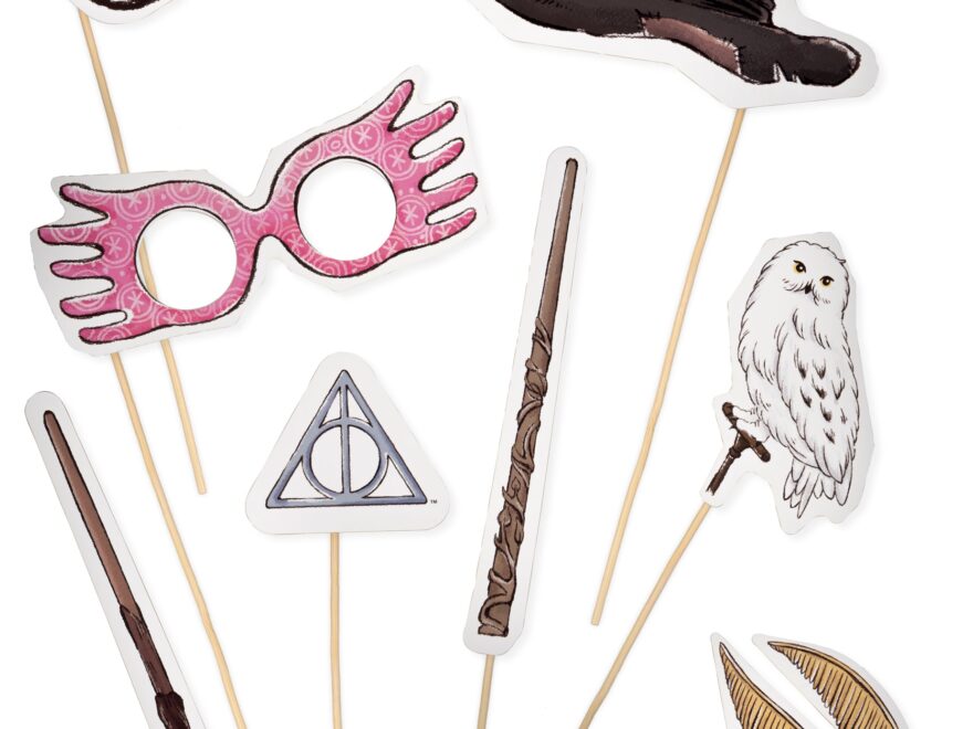 Harry Potter Photobooth Kit 8 teilig Partyzubeh r G nstige Halloween Accessoires Bei HorrorKlinik