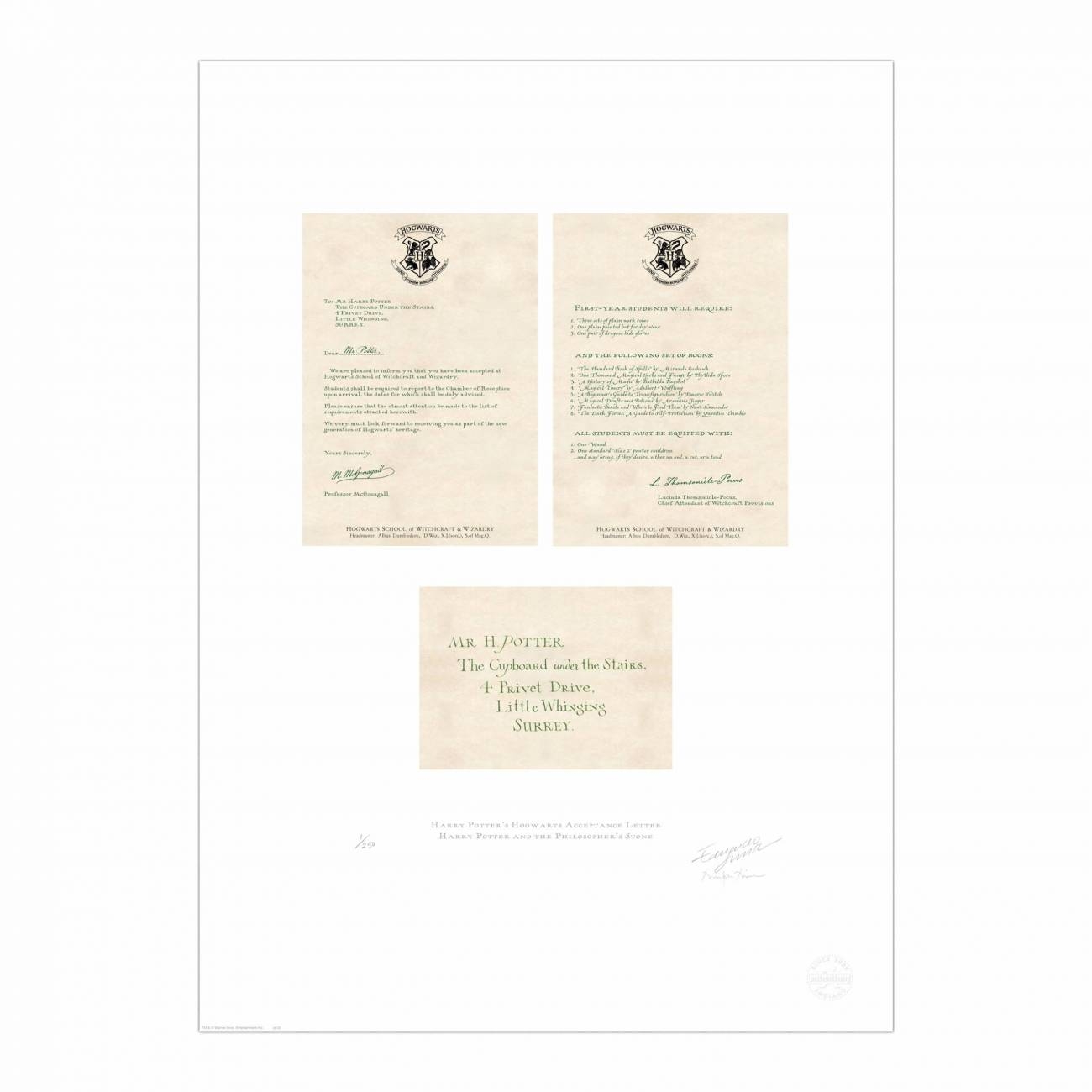Printable Harry Potter Acceptance Letter
