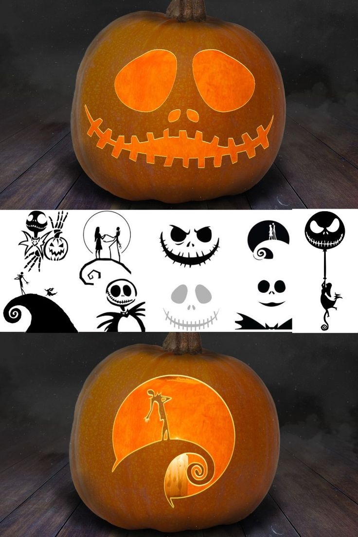 Printable Jack Skellington Pumpkin Carving Patterns