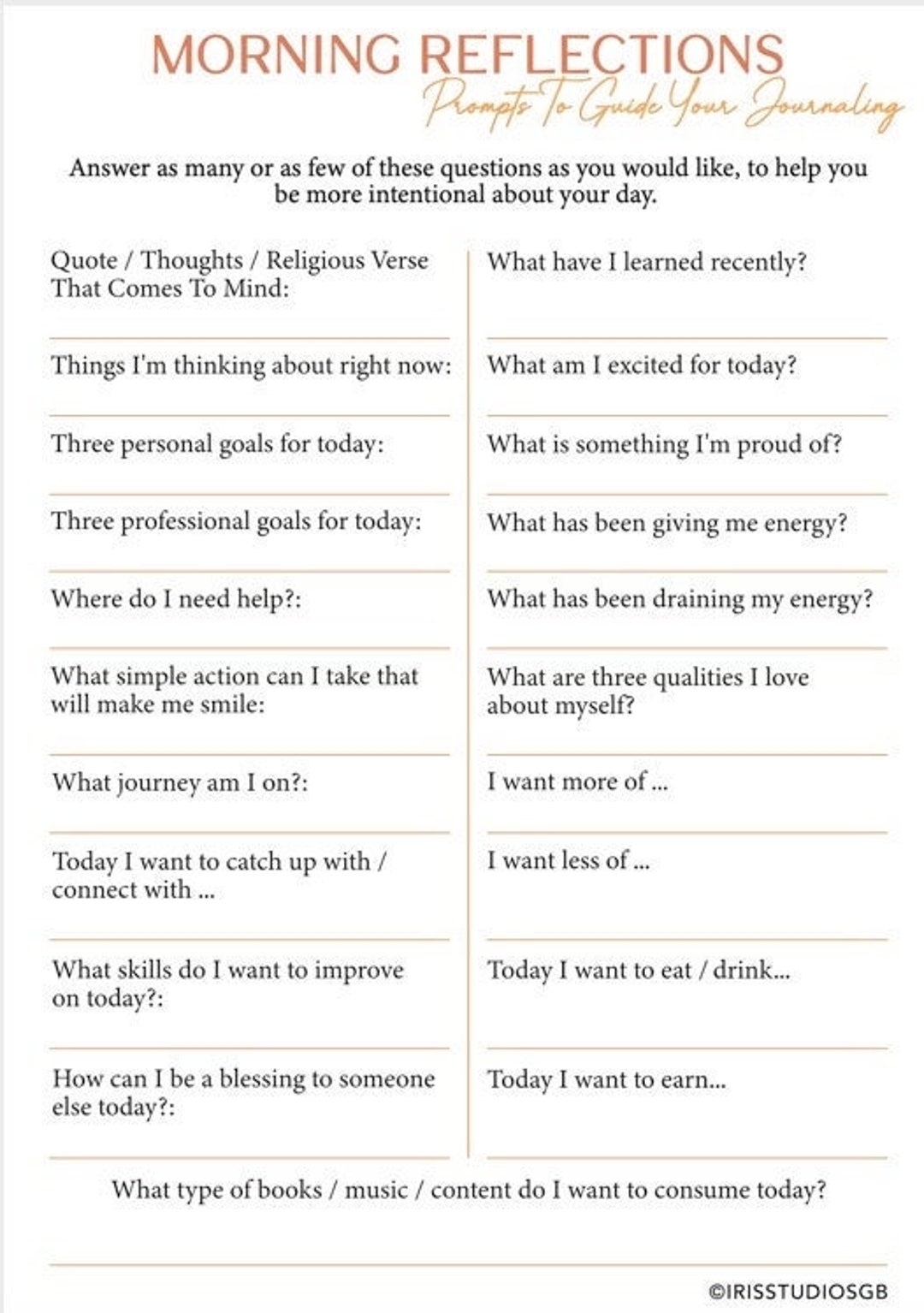 Printable Journal Prompts For Adults