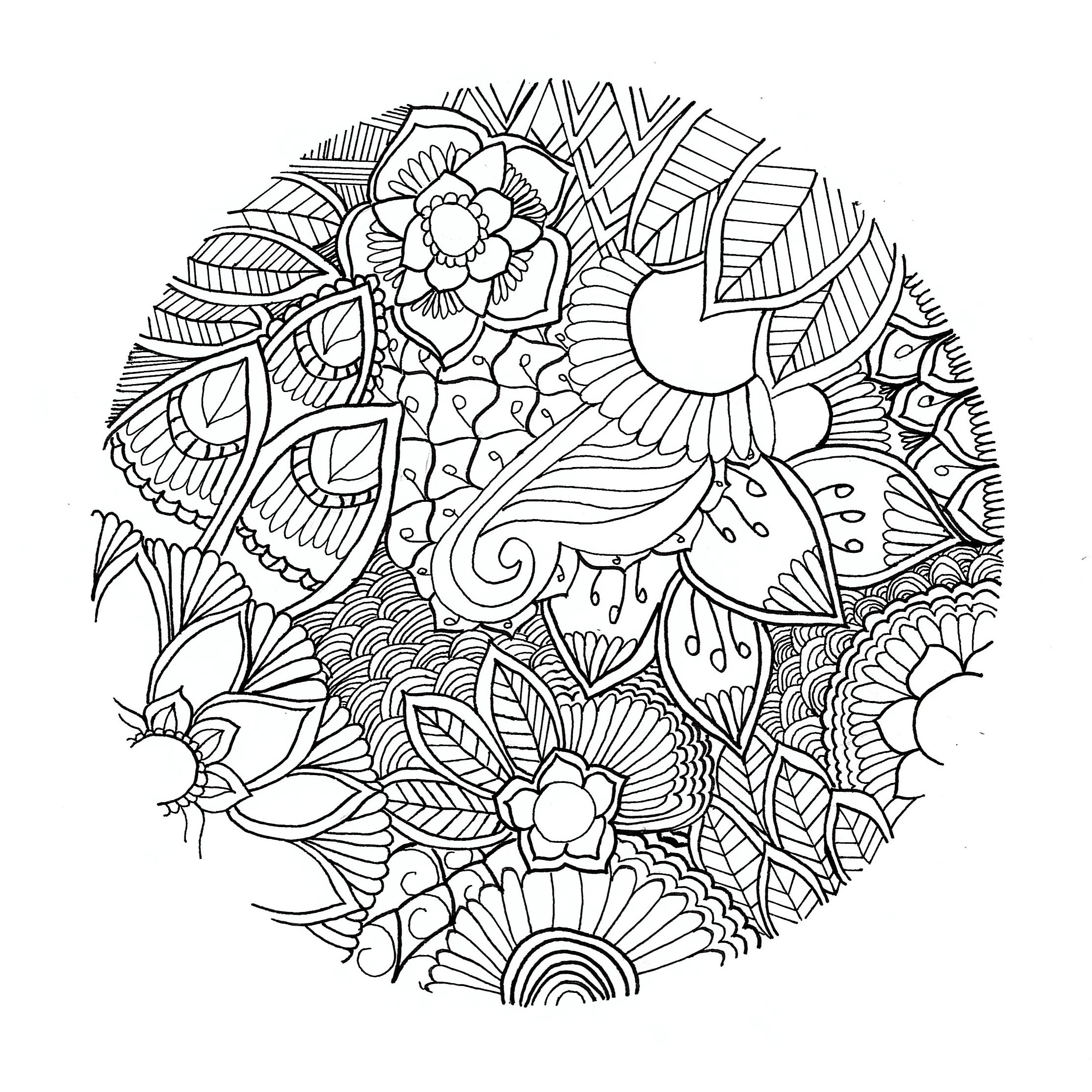 Mandala Coloring Pages Advanced Level Printable