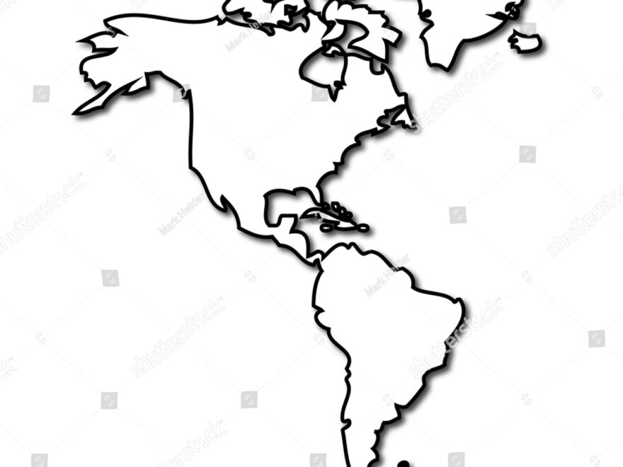 Map North South America Stock Vektorgrafik Lizenzfrei 103581128 Shutterstock