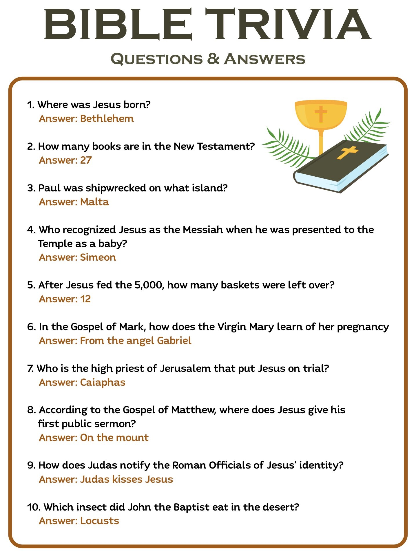 Printable Christian Worksheets For Young Adults