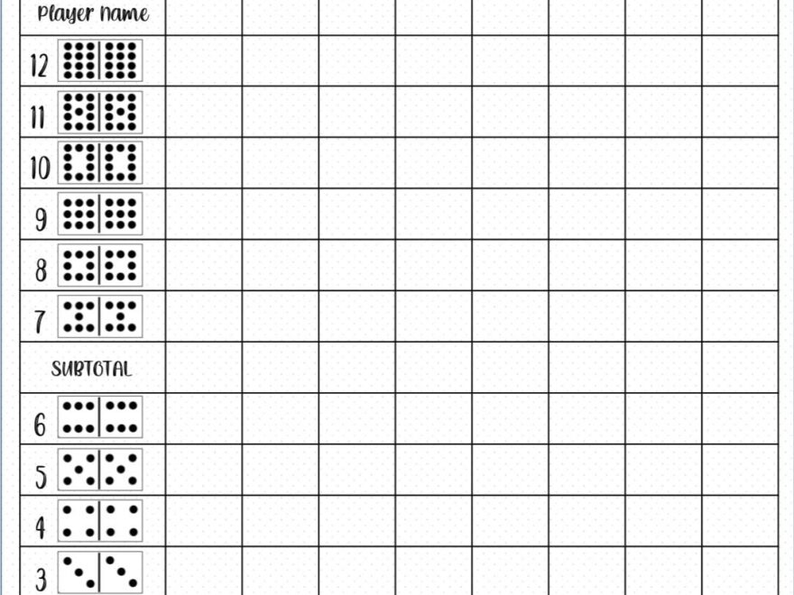 Mexican Train Score Card Mexican Train Scoresheet Mexican Train Score Pads Printable File PDF Download 8 5x11 Etsy Norway