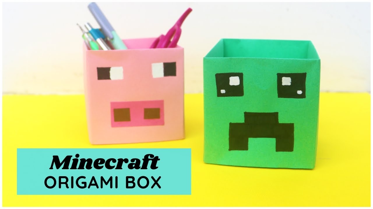 Minecraft Origami Box Tutorial funfridayswithsweta YouTube Minecraft Origami Box Tutorial funfridayswithsweta YouTube