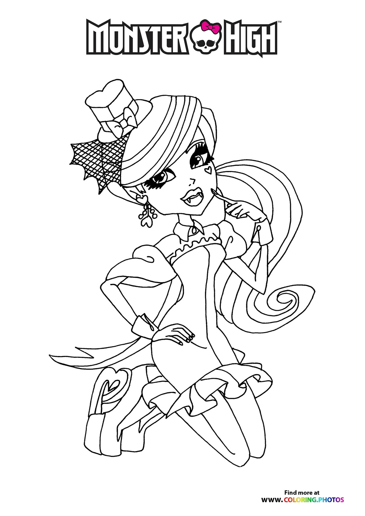 Free Printable Coloring Sheets Monster High