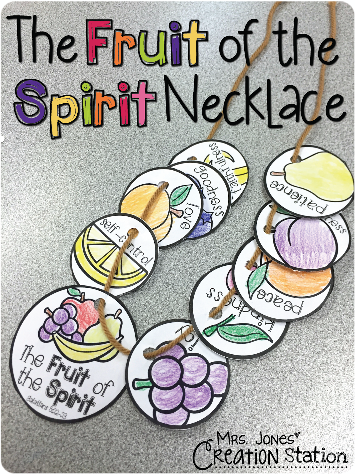 Mrs Jones Creation Station The Fruit Of The Spirit Necklace