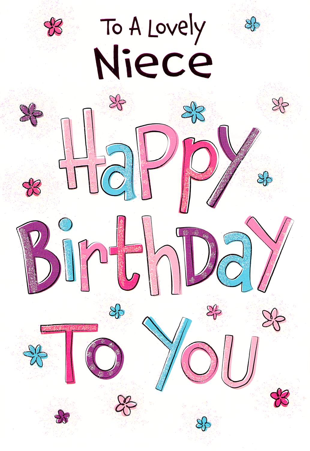 Niece Birthday Card Happy Birthday To You Greeting Card Free Worksheets Library