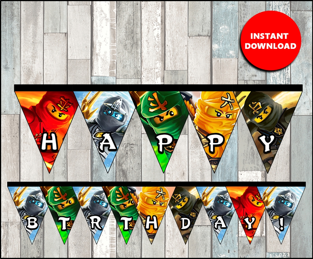 Ninjago Birthday Banner 2025 Www thelordlovesyou