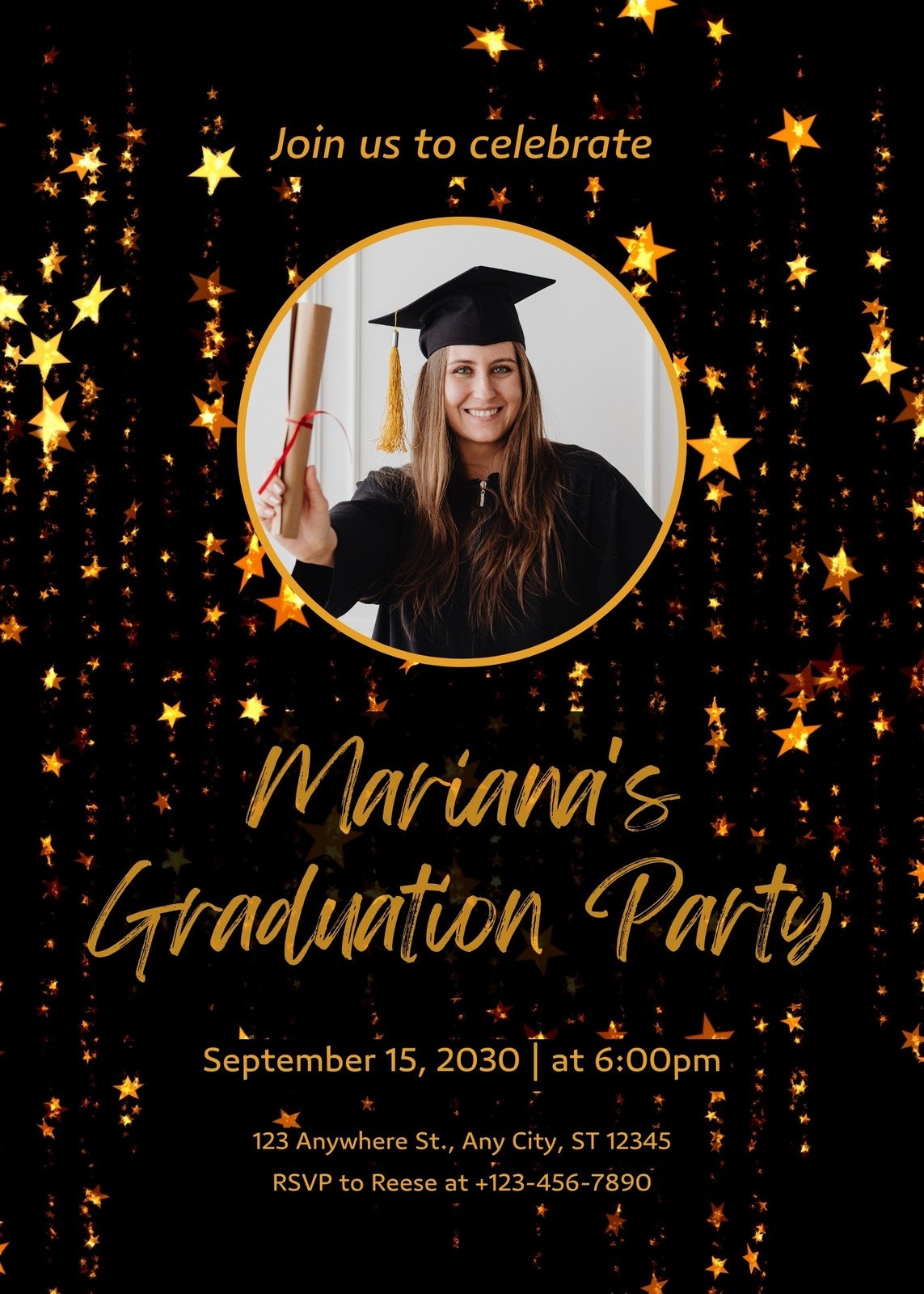 Free High School Graduation Party Invitation Cards Printable