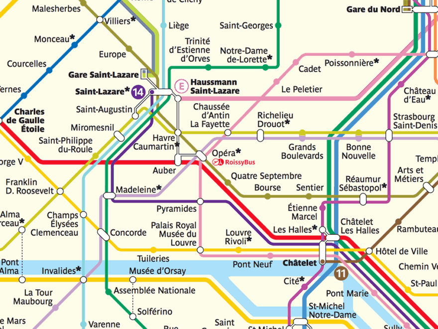 Paris Metro Maps Paris By Train
