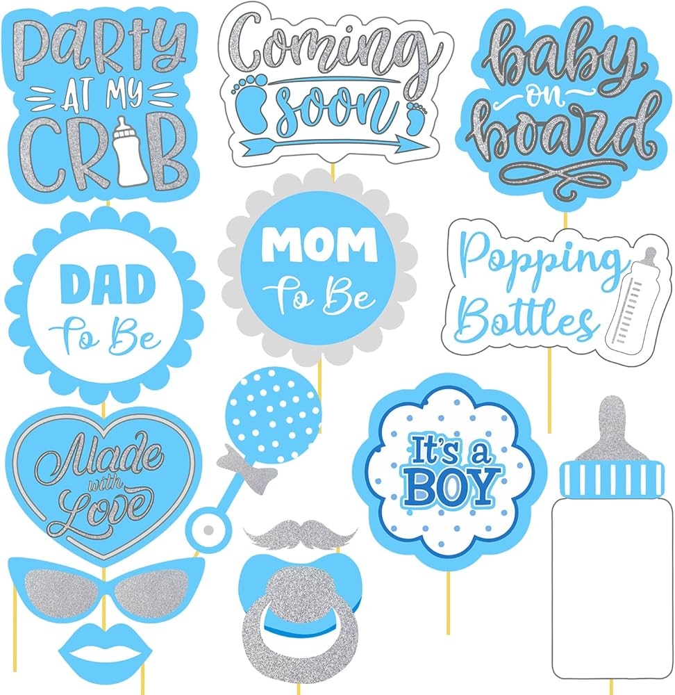Printable Baby Shower Photo Booth Props