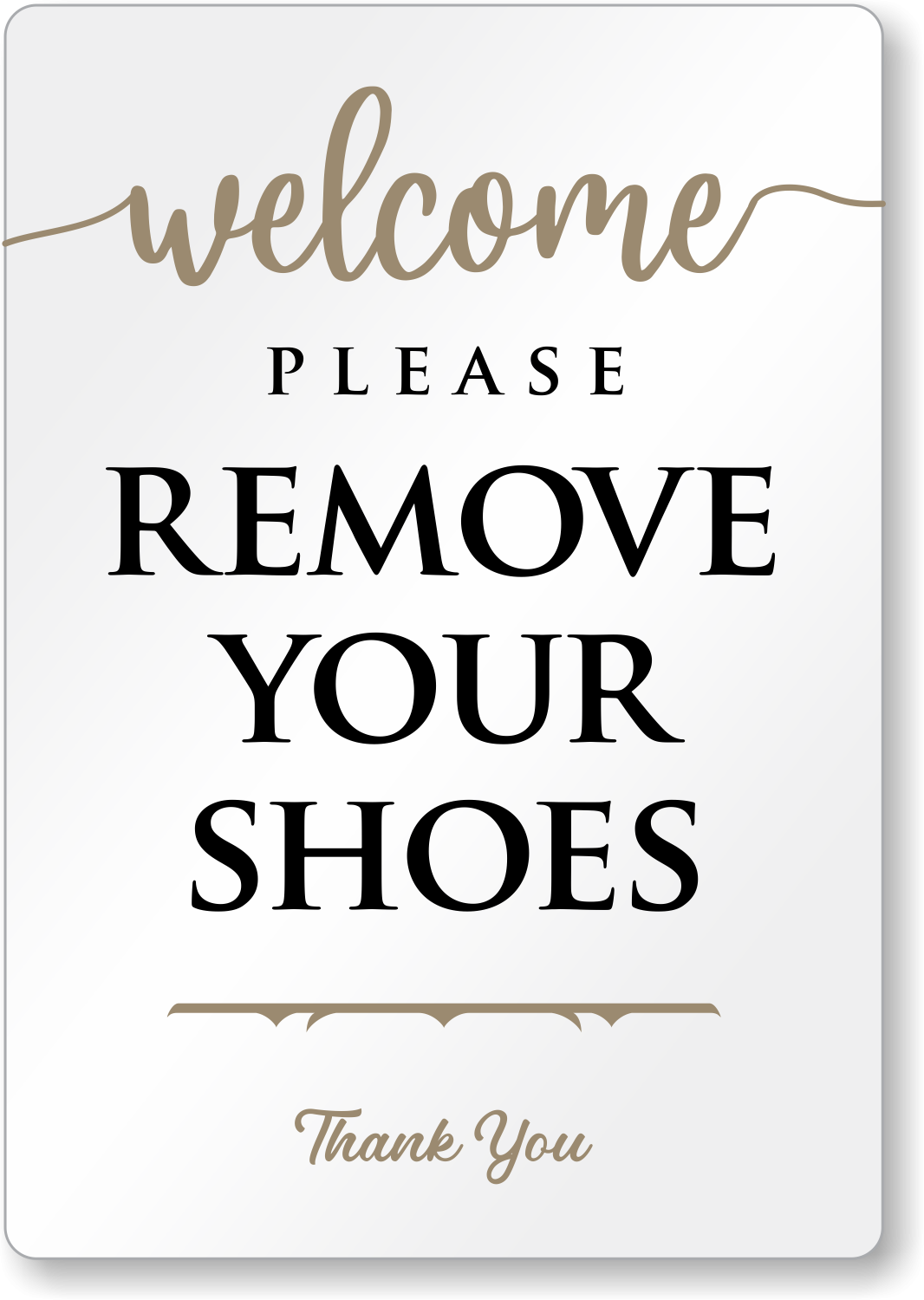 Please Remove Your Shoes Airbnb Sign SKU SE 7614